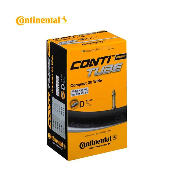 Tube intérieur continental dv7 compact large 20 pouces 50 62-406 dv 40 mm