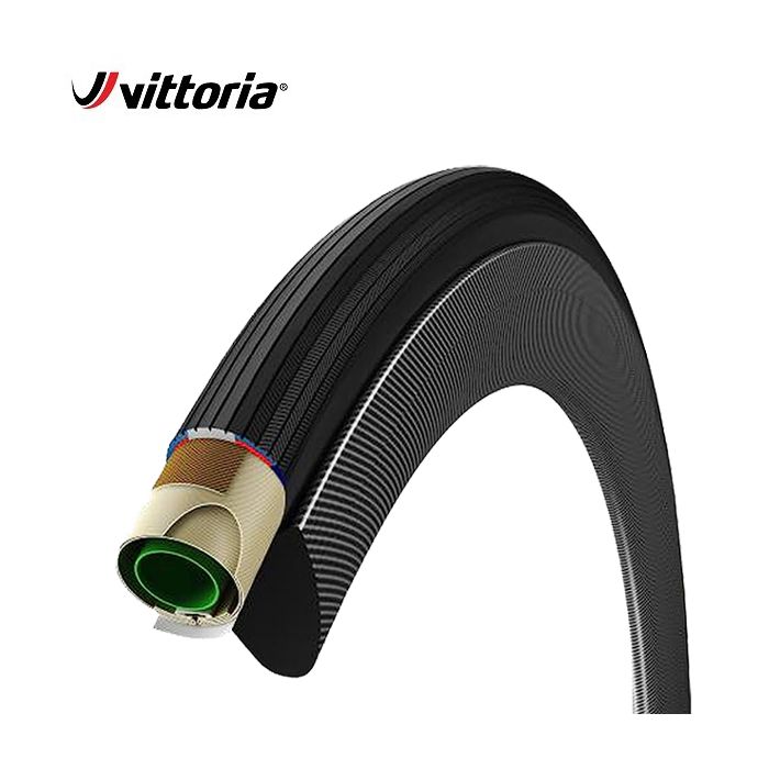 Vittoria tube 25-622 corsa control avec graphène g+ full black