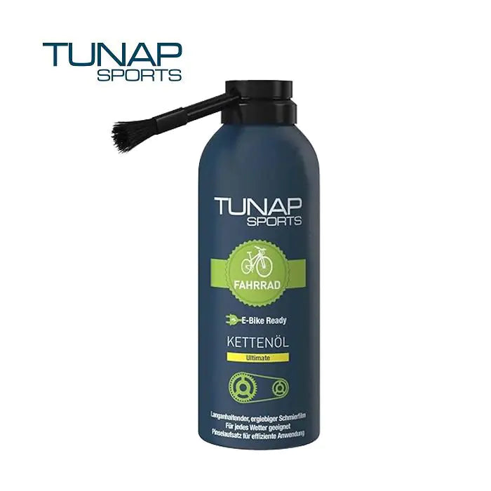 Huile de chaîne ultime pour vélo électrique Tunap sports avec pinceau d'application 125 ml (paquet = 12 pièces)