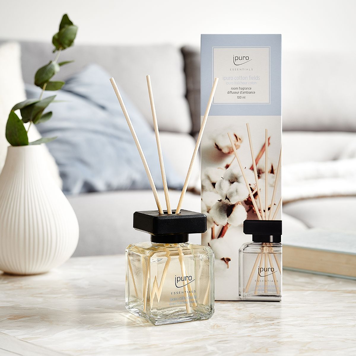 Champs de coton diffuseur de parfum Ipuro 100 ml