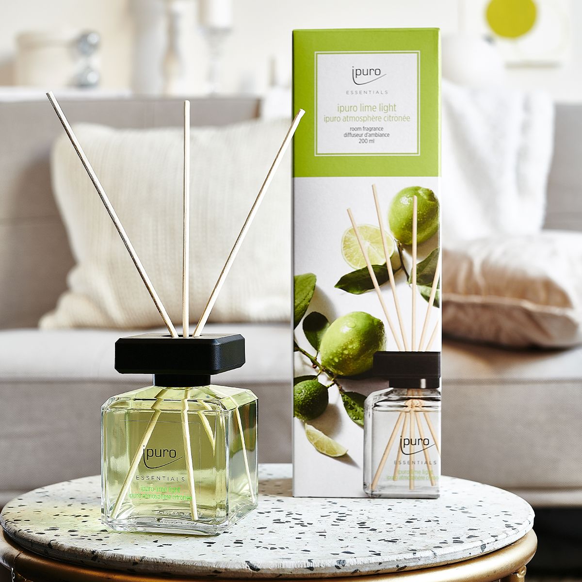 Ipuro diffuseur de parfum citron vert clair 200 ml