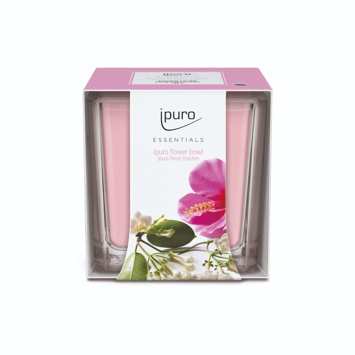 Bougie parfumée Ipuro bol de fleurs 125gr.