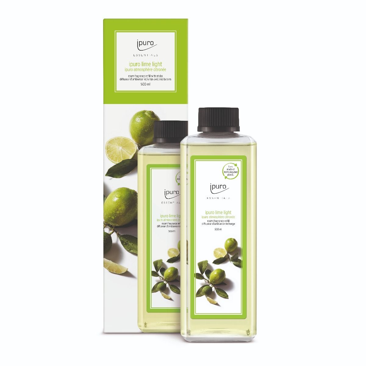 Recharge diffuseur de parfum Ipuro clair citron vert 500ml