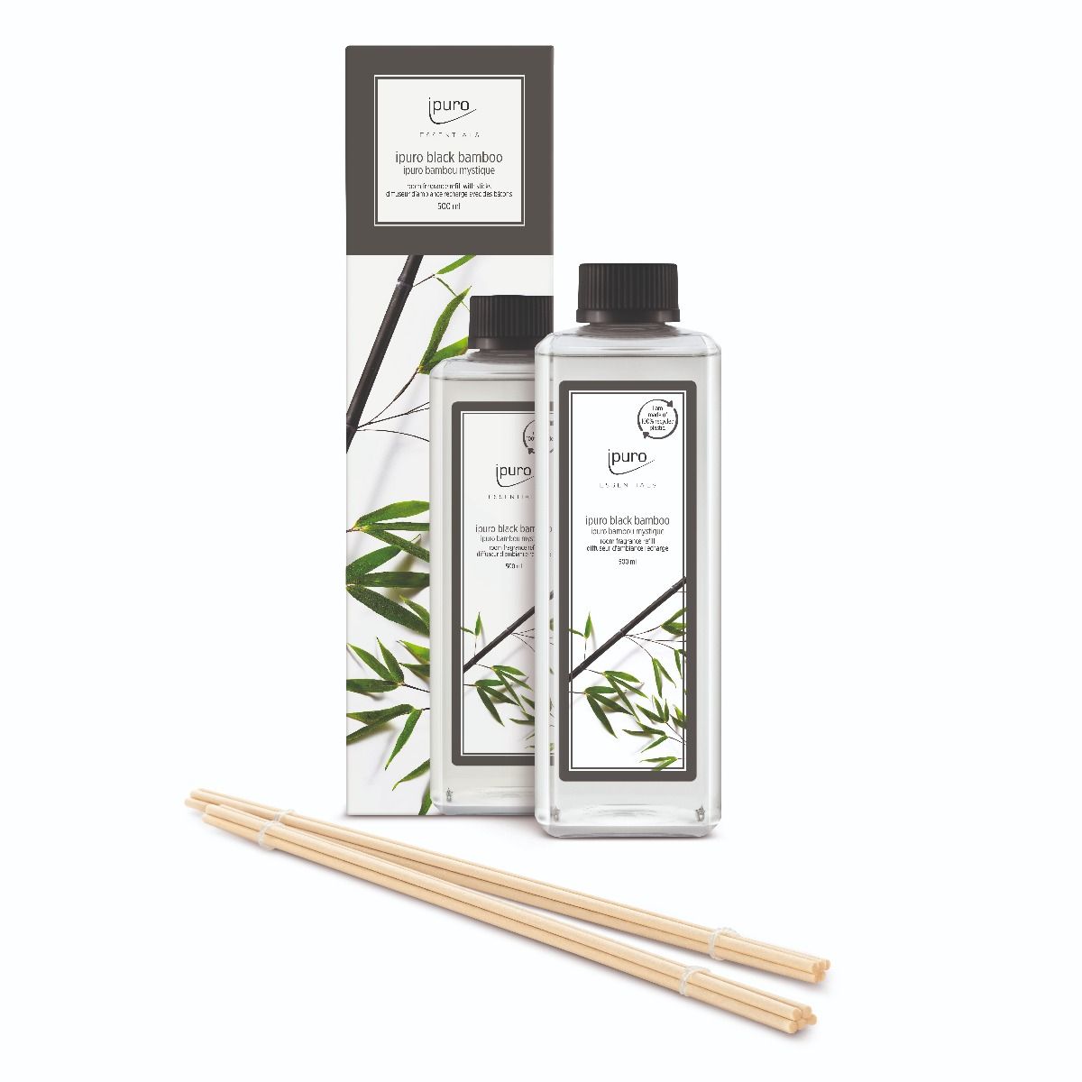 Recharge diffuseur de parfum Ipuro bambou noir 500ml