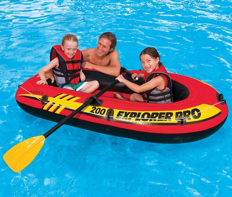 Intex Explorer 200 Ensemble avec pagaies et pompe