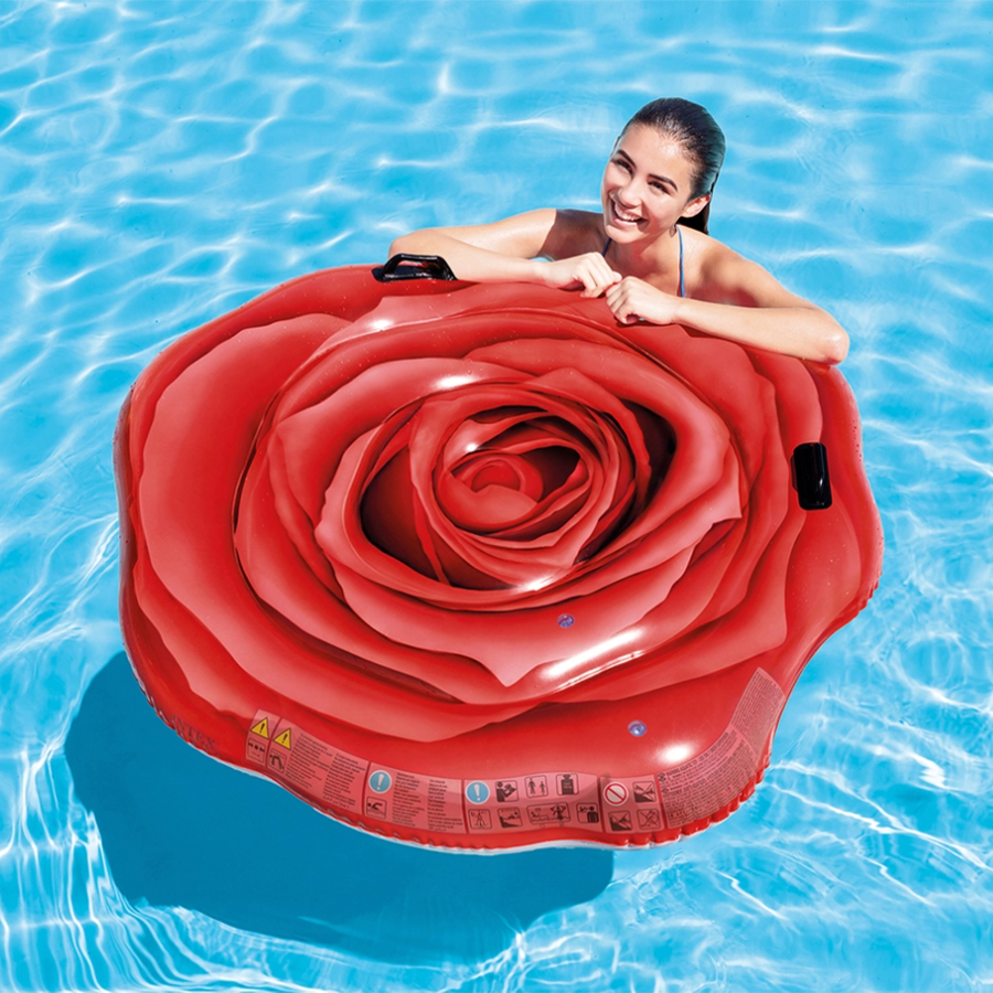 Matelas à air rose rouge