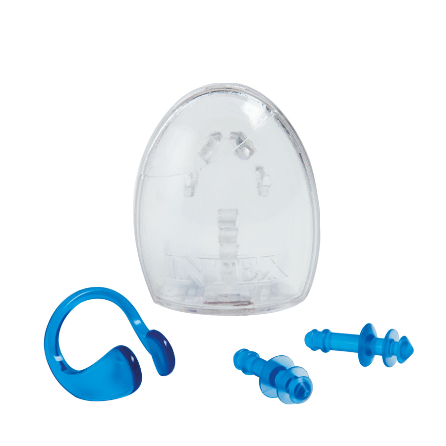 Intex 55609 bouchons d'oreilles à eau et pince-nez bleu