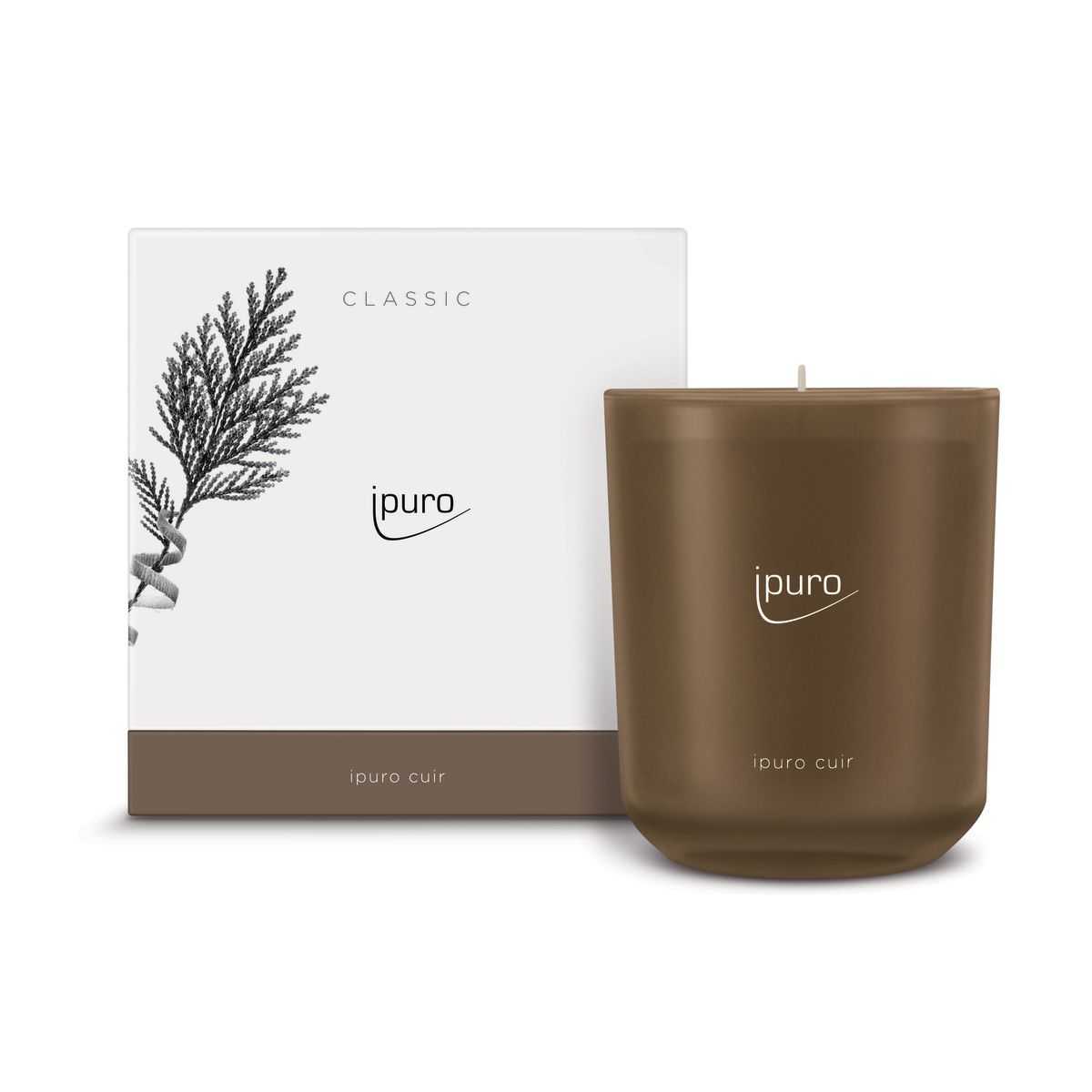Bougie parfumée Ipuro cuir 270gr