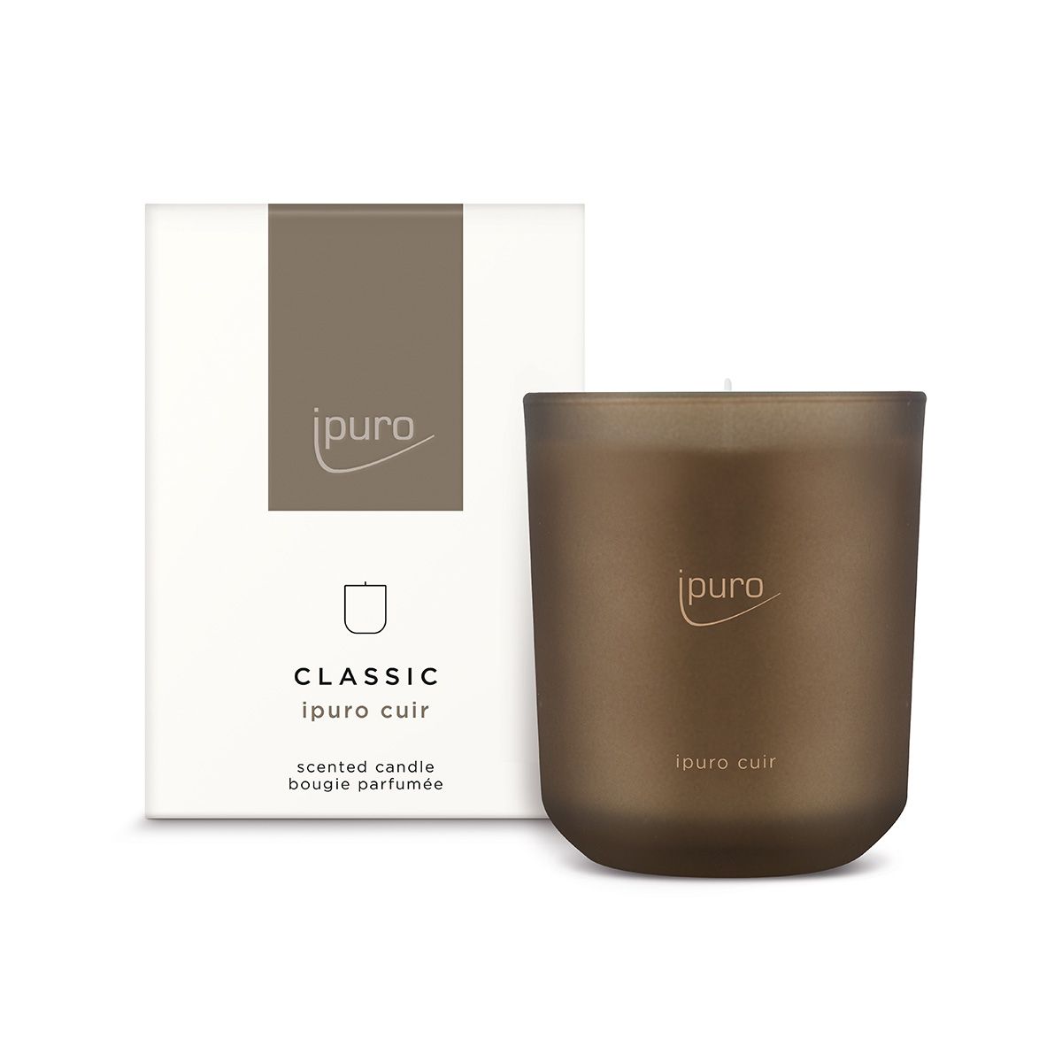 Bougie parfumée Ipuro cuir 270gr