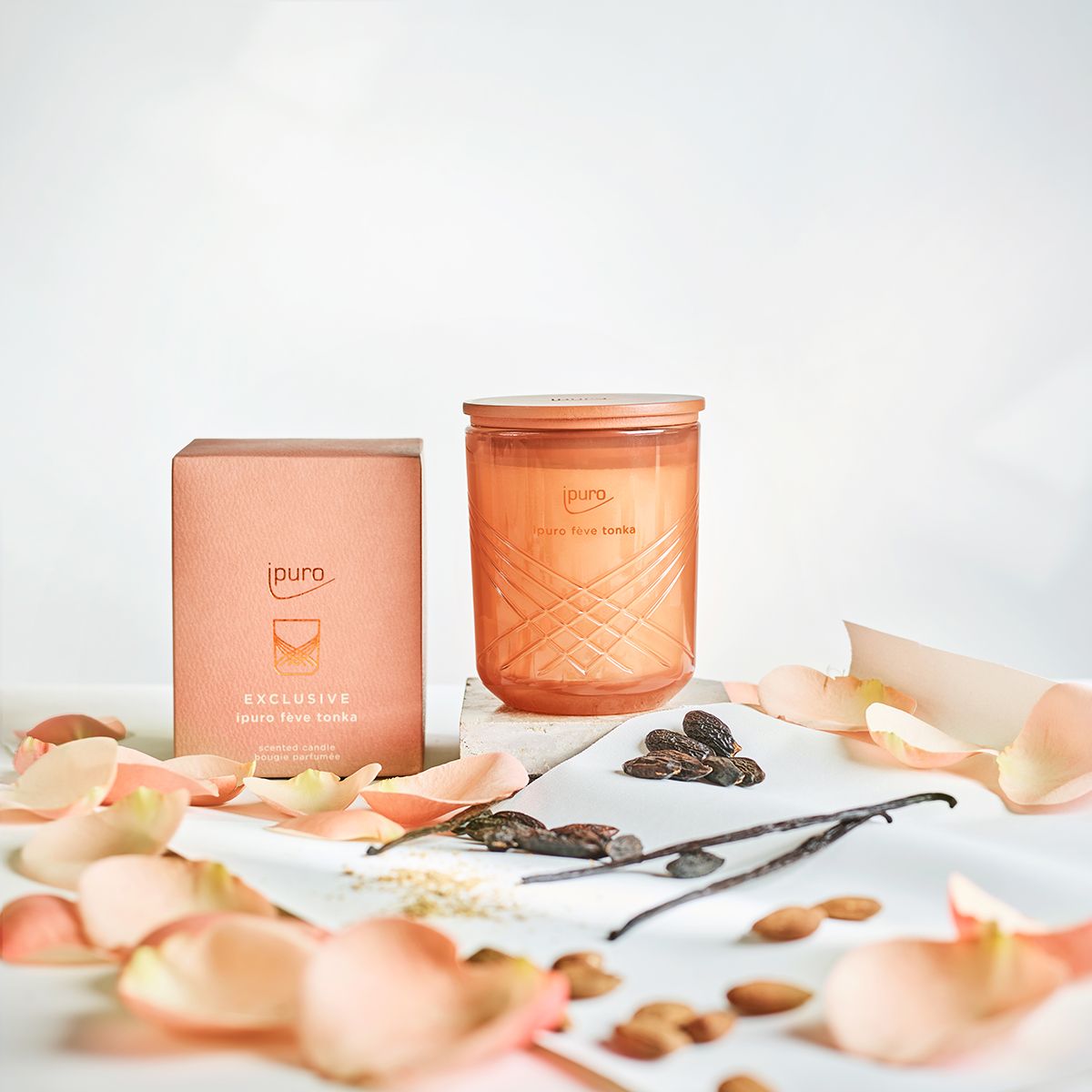 Ipuro bougie parfumée fève tonka 270gr