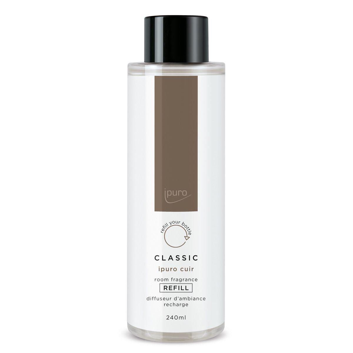 Recharge diffuseur de parfum Ipuro cuir 240ml