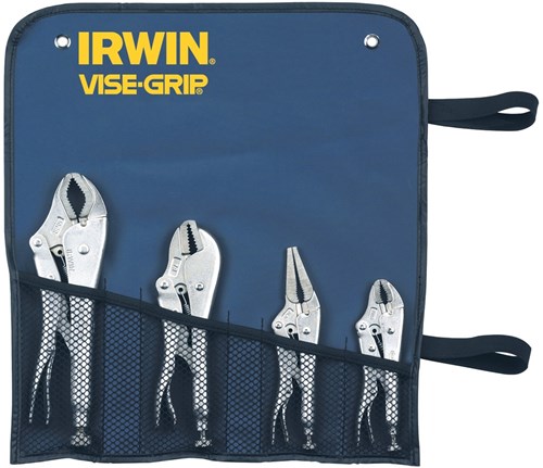Jeu de pinces-étaux Irwin original 4 pièces, 10cr,7r,6ln,5wr - t71