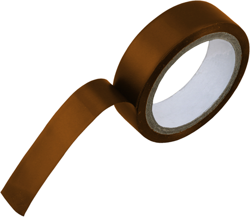 Ruban isolant Enzo | 15mm | 4,5 m | marron - 00.425.68