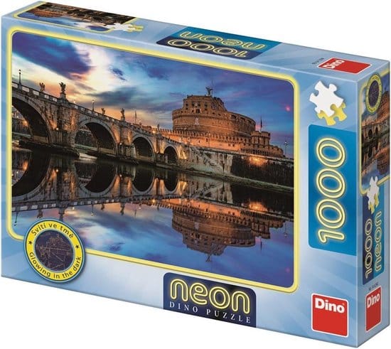 Dinotoys Dino puzzle - brille dans le château des anges sombres Rome - 1000 pièces