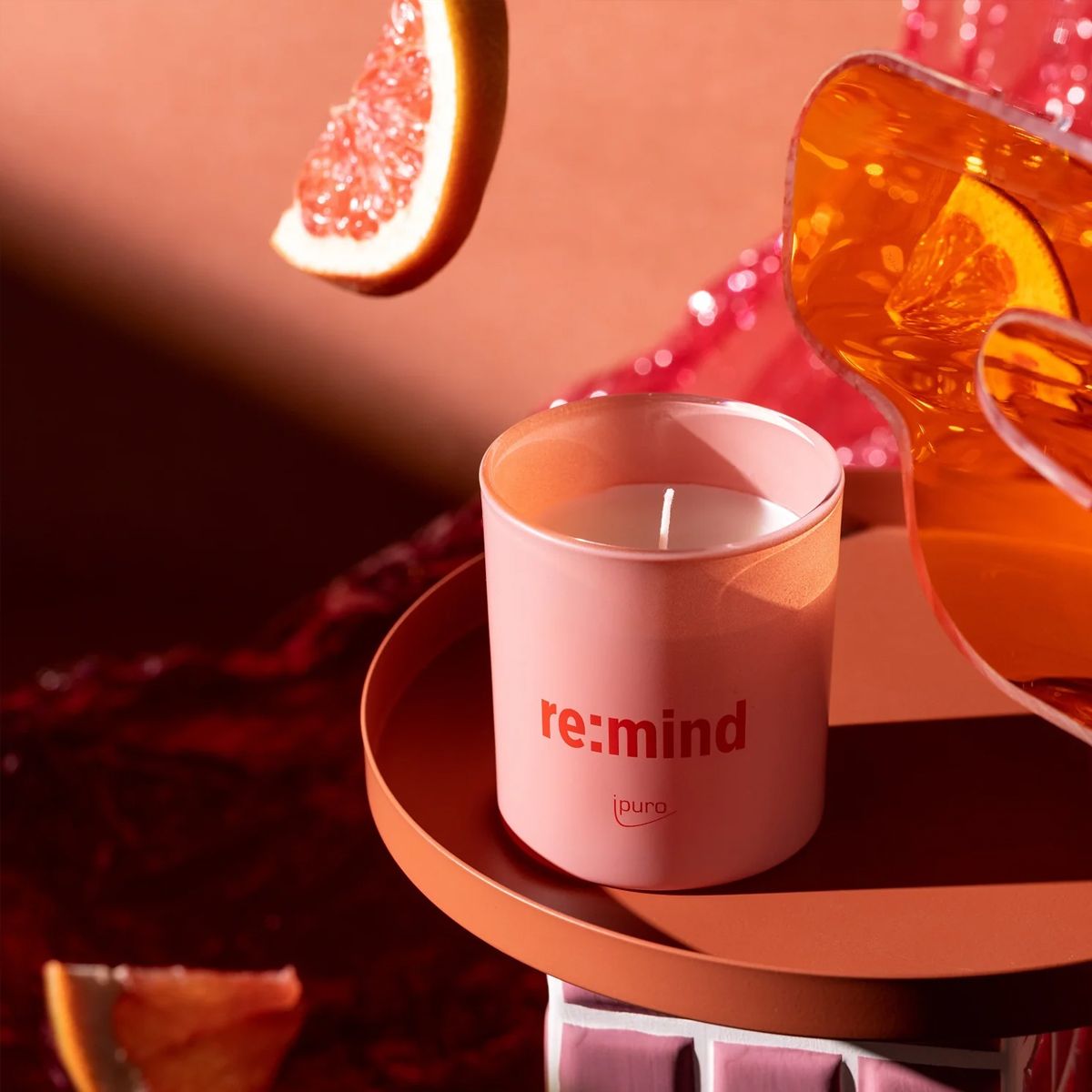 Bougie parfumée Ipuro nous sommes : re:mind 140gr.