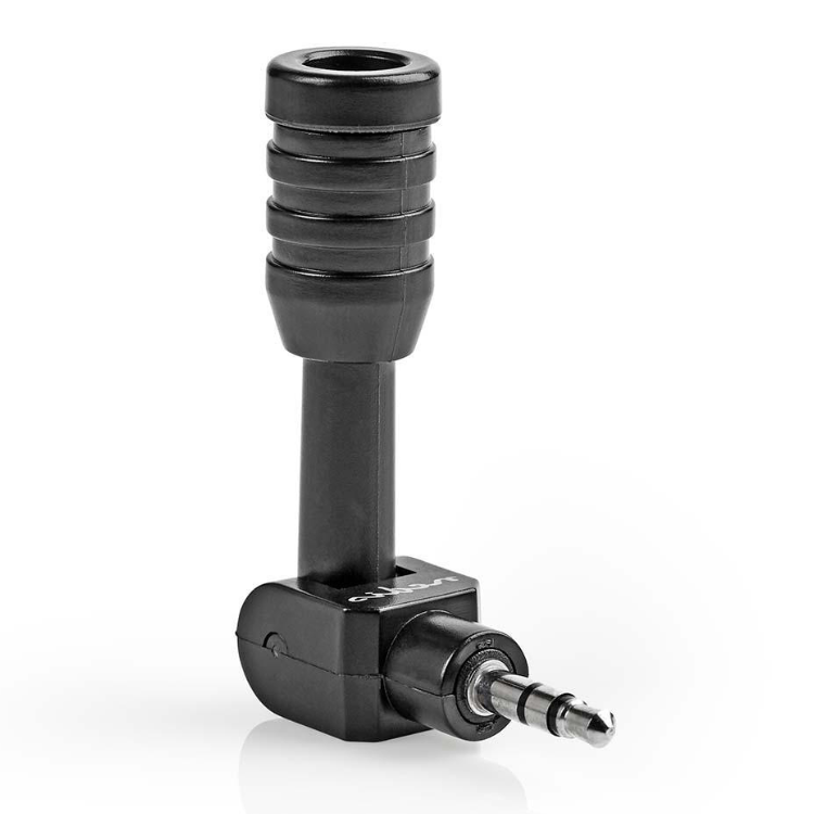 Nedis micmj100bk microphone filaire mini plug-in 3,5 mm noir