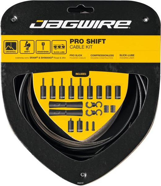 Kit de changement de vitesse Jagwire 2x pro - noir furtif