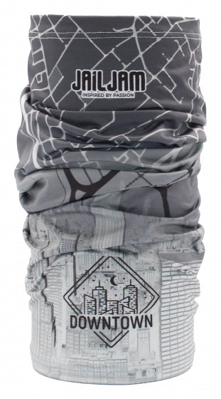 Tube de collier de confiture de prison polyester élastique taille gris taille unique