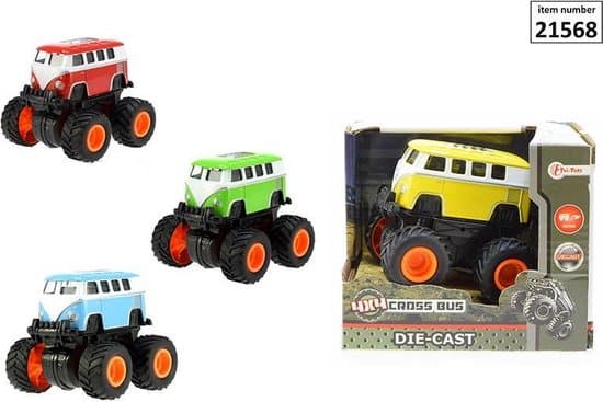 Jonotoys fourgon cross moulé sous pression 4x4 avec entraînement par friction