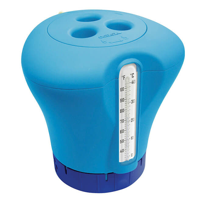 Flotteur de chlore pour piscine confort avec thermomètre