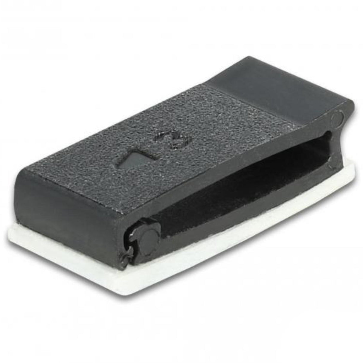 Delock support de câble avec clip de verrouillage autocollant noir 10 pièces