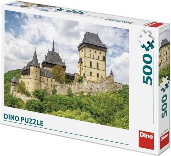 Puzzle dinosaure Dinotoys - Château de Karlstejn en République tchèque - 500 pièces