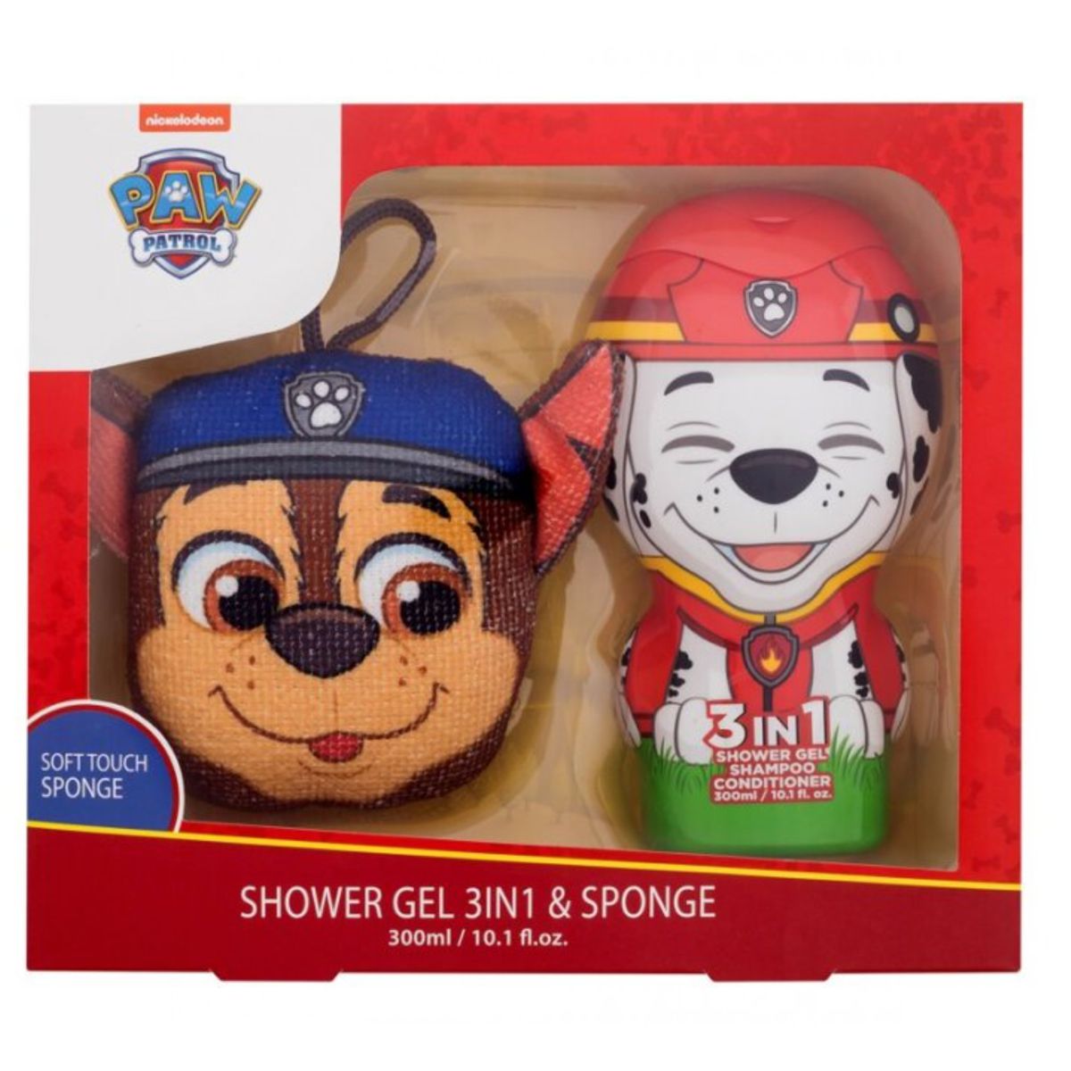 Coffret cadeau Paw Patrol gel douche marais + éponge