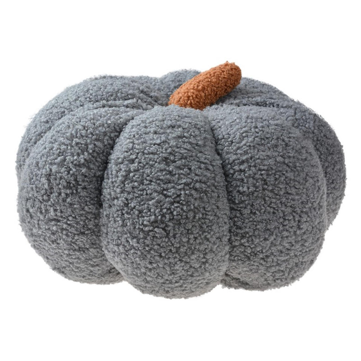 Coussin décoratif Clayre eef tissu gris citrouille Ø28x18cm