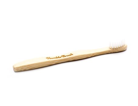 La humble co. brosse à dents bambou - enfant - ultra douce - blanche