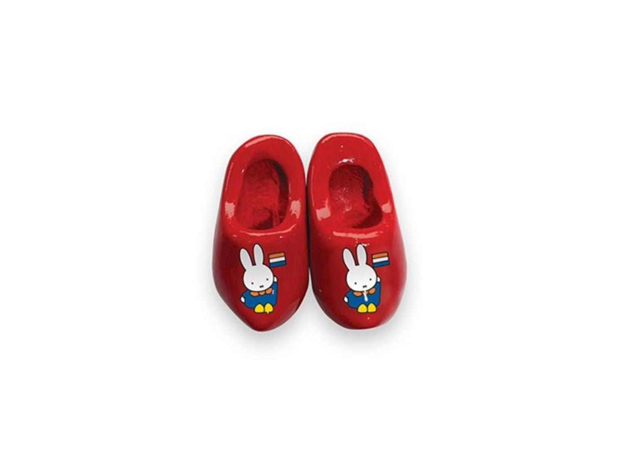 Miffy aimant 2 sabot 4 cm rouge