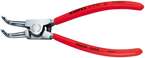 Knipex borgveertang voor buitenringen op assen verchroomd met kunststof bekleed 125 mm - 4623a11