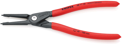 Pince à circlips de précision Knipex pour bagues intérieures dans les alésages | plastifié antidérapant - 48 11 j3