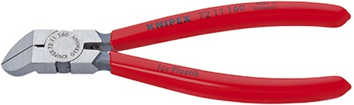 Pince coupante latérale Knipex pour plastique | 45 grammes. | 160 mm | 7211160 - 7211160