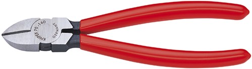 Knipex pince coupante latérale noire atramentisée avec revêtement plastique 125 mm - 7001125