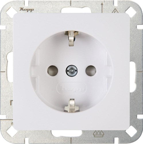 Kopp hk05 prise encastrable blanc arctique ra + sécurité enfant - 4621500