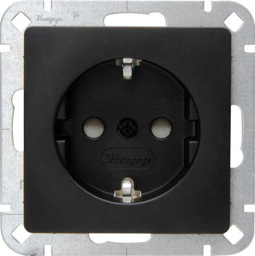 Kopp hk05 prise encastrable noir mat + sécurité enfant - 4621700