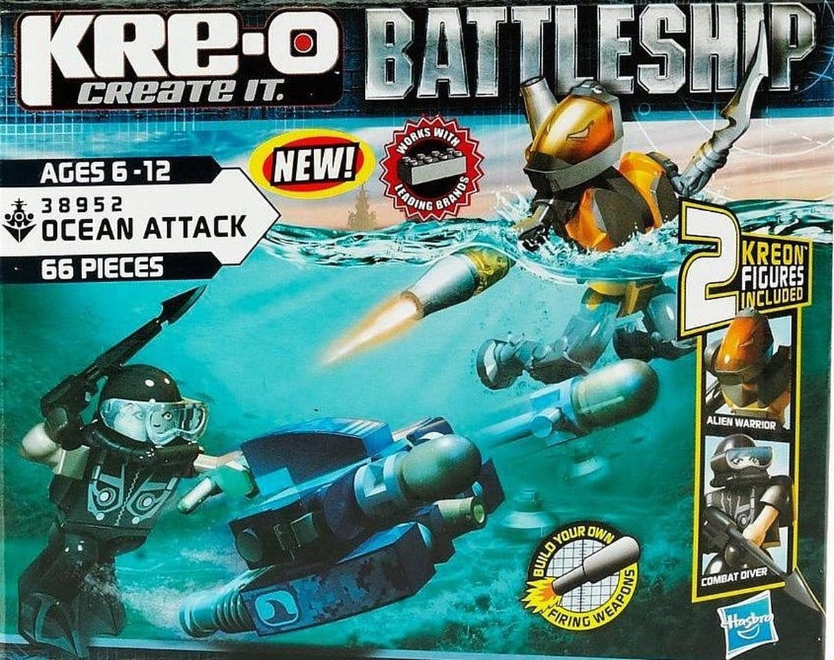 Attaque océanique du cuirassé Hasbro Kre-o