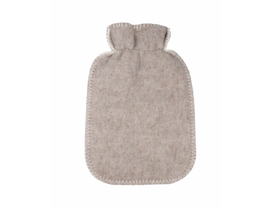 Couvre-bouteille Villgrater Natur en laine de mouton - marron doux