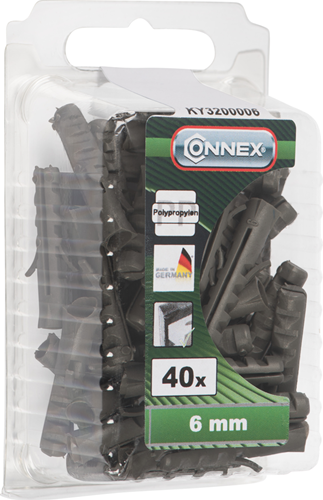 Bouchon nylon Connex 6mm 40pcs ny - ky3200006