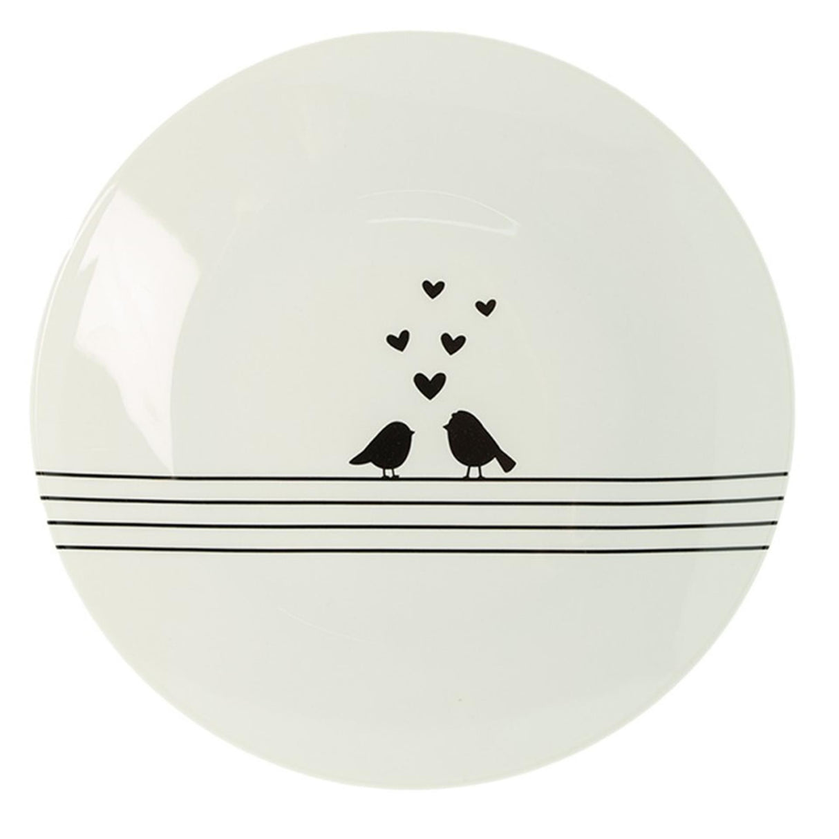 Assiette petit-déjeuner Clayre eef oiseaux ø20x2cm