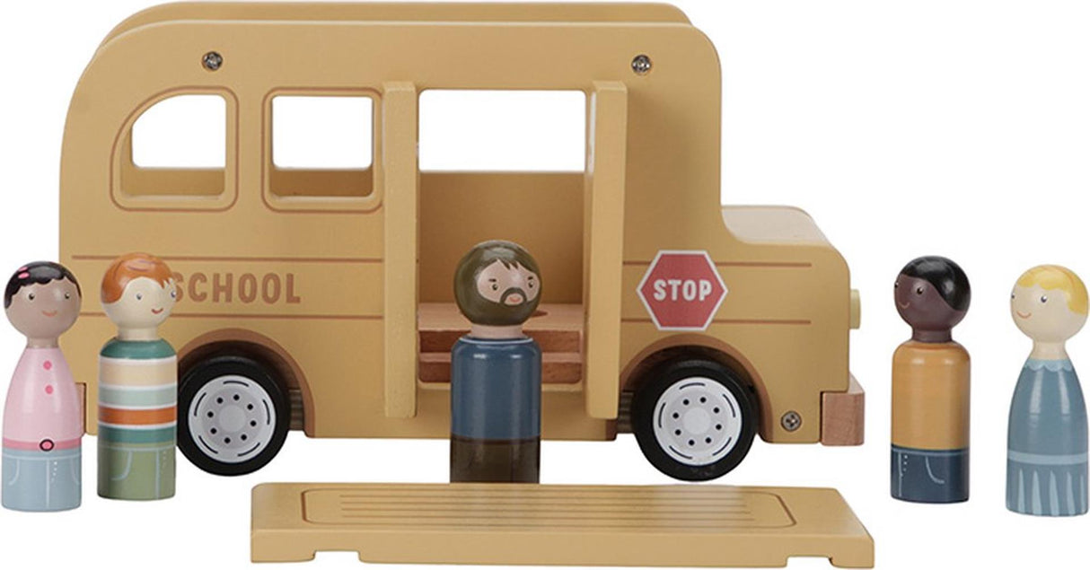 Petit bus scolaire hollandais avec figurines FSC