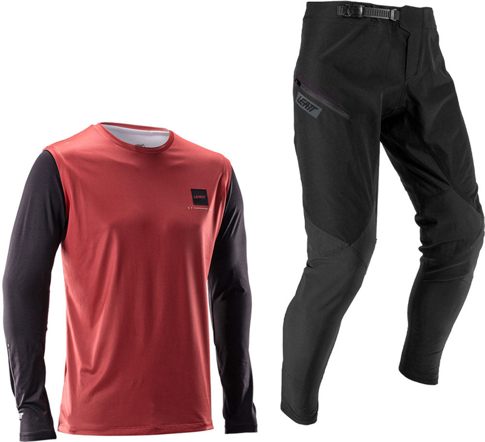 Leatt gravity 1.0 - mtb long sleeve jersey pants | m