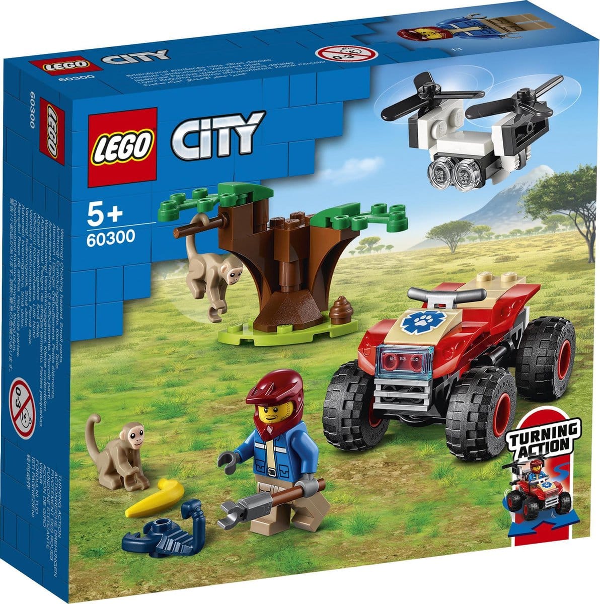 Lego city - 60300 quad VTT de sauvetage de la faune