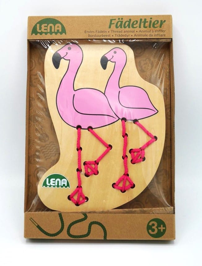 Apprenez à enfiler Selecta lena avec ce flamant rose