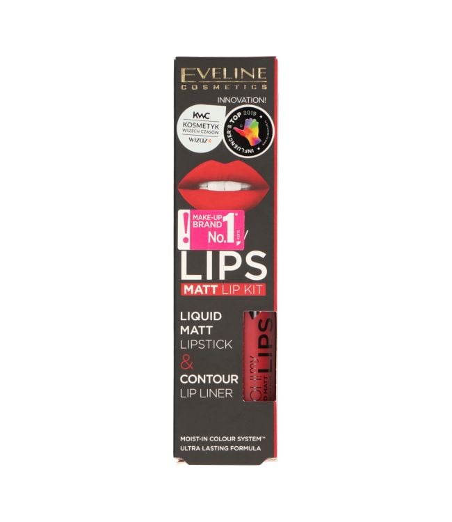 Eveline oh! mes lèvres kit liquide mat pour les lèvres no. 05 passion rouge