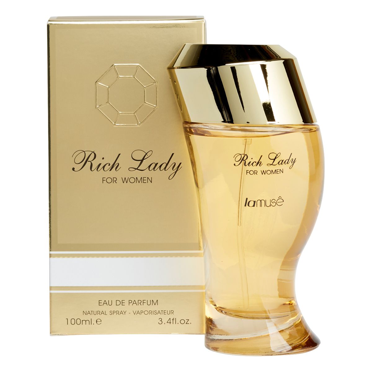 Lamusê par lattafa eau de parfum spray dames riche dame 100ml