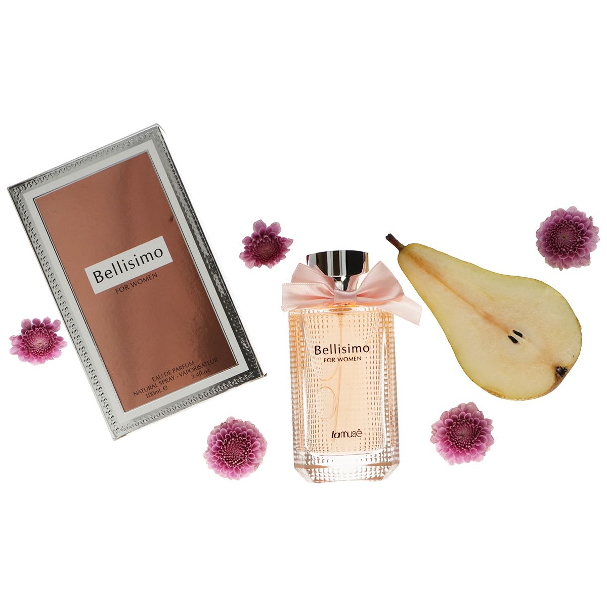Lamusê par lattafa eau de parfum spray dames bellisimo 100ml
