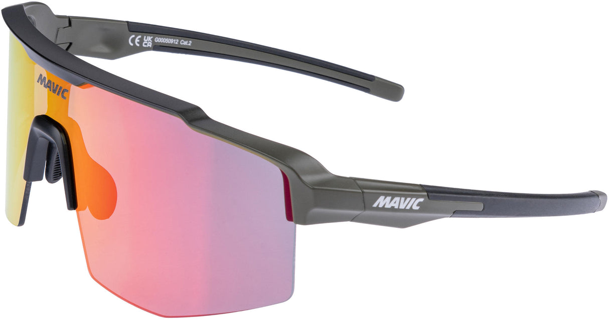 Lunettes Mavic mvs bouclier cat.2 rouge kaki