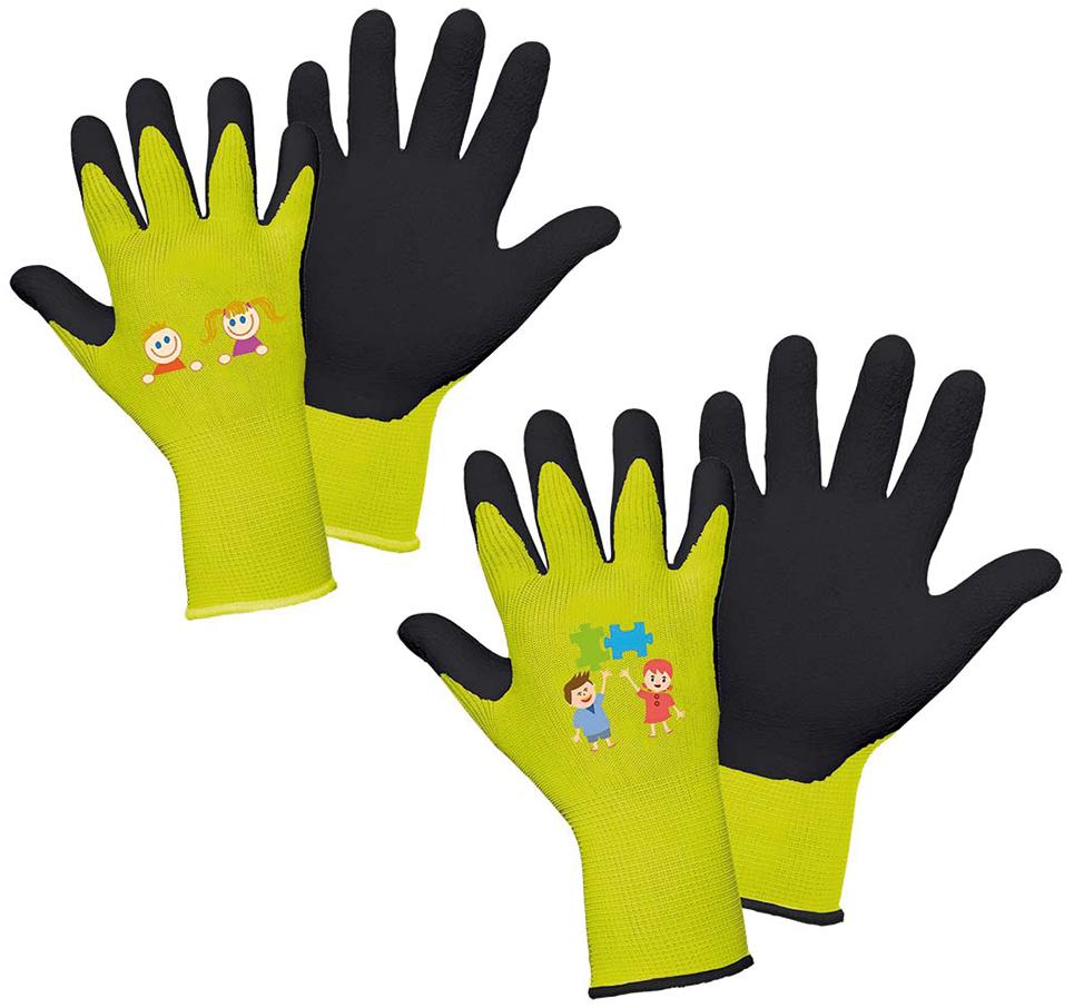 L+d gant enfant latex tekla gr.3 jaune fluo
