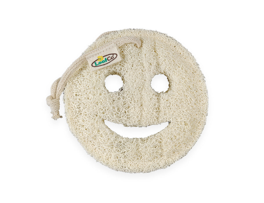 Loofco éponge de douche et de bain luffa - smiley